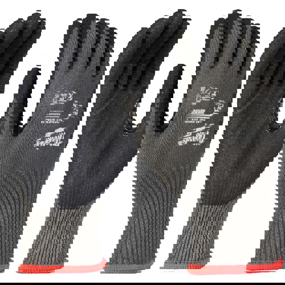 Cut & Puncture Resistant Gloves; Coating Material: Nitrile ; Coating Coverage: Thumb & Index Finger ; Glove Type: General Purpose ; ANSI/ISEA Cut Resistance Level: 5 ; Primary Material: Synthetic Leather ; Lining Material: Synthetic Leather